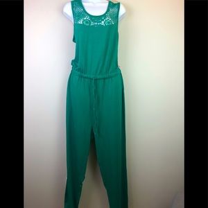 Cupio Green Naples XL Jumpsuit with Pockets New with Tags